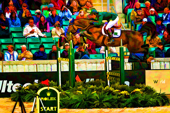 bay over green poles se