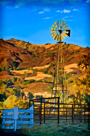 windmill with fence se
