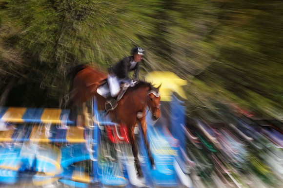 bay with colorful jump
