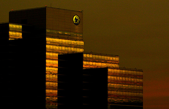 orange building