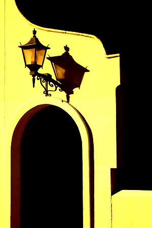 light over door b and w